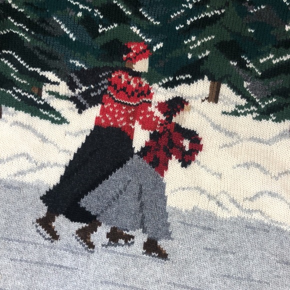 Ralph Lauren Sweaters - Vintage Ralph Lauren Hand Knit Lambswool Holiday Sweater